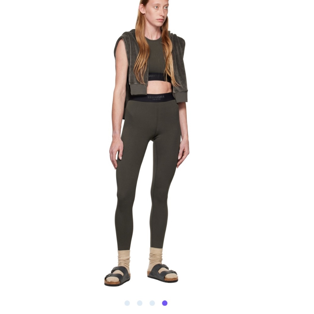 NWT Essentials Fear of God gray cotton leggings